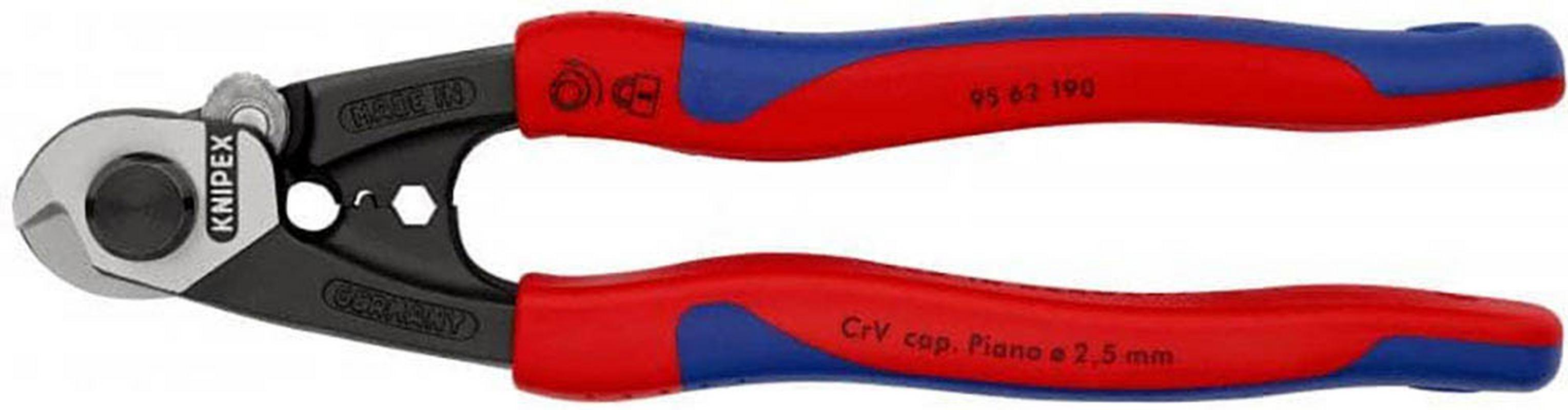 Halfords Knipex Wire Cable Cutters, Multi-Comp Grip (95 62 190) | Extra 8% off for BC Members