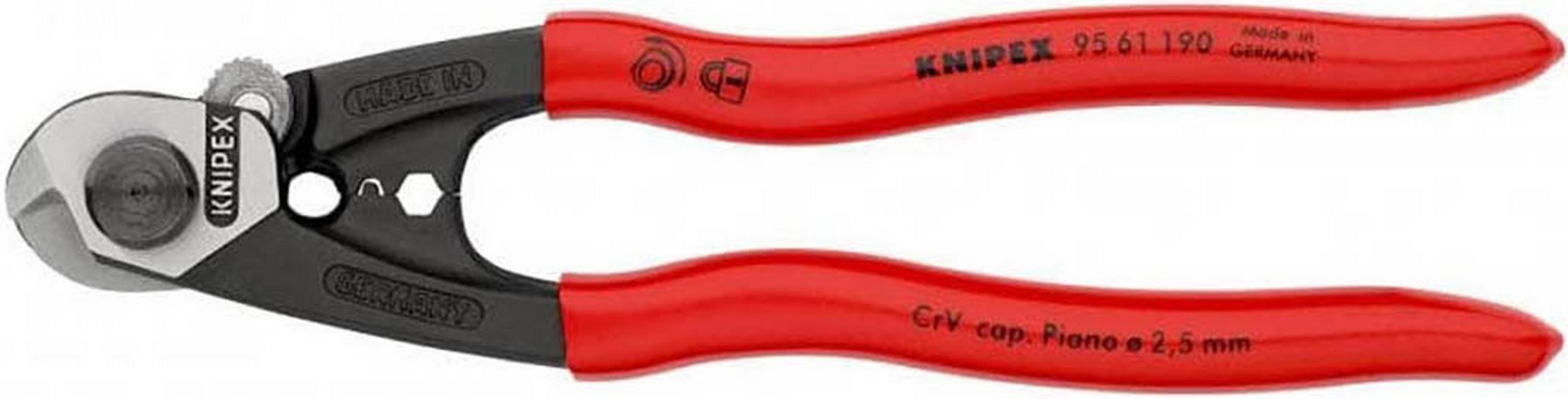 Halfords Knipex Wire Cable Cutters, Plastic Grip (95 61 190) | Extra 8% off for BC Members