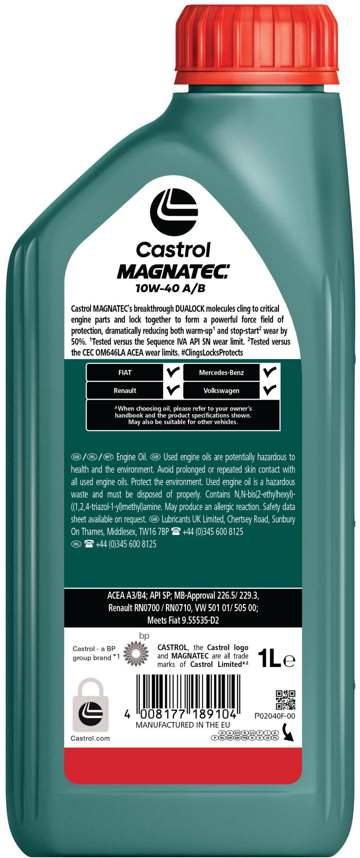Castrol MAGNATEC 10W40 A/B 1L.