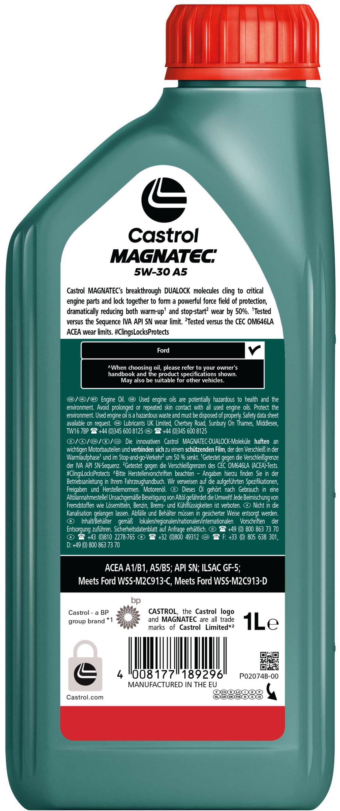 Castrol MAGNATEC A5 5W30 Oil 1 Litre