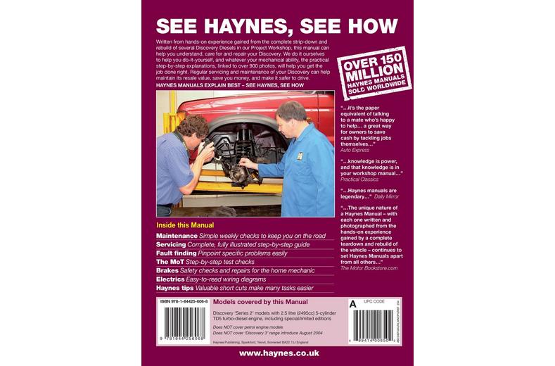 Haynes Land Rover Discovery (Nov 98 - Jul 04) Manual Haynes Land Rover Discovery (Nov 98 - Jul 04) Manual