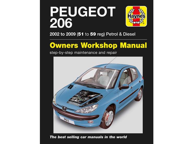 Haynes Peugeot 206 Petrol & Diesel (02 - 09) 51 to 59 Manual