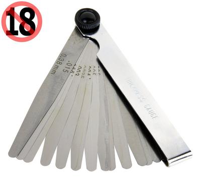 Halfords Feeler Gauge Metric and Imperial 16 Blades Halfords Feeler Gauge Metric and Imperial 16 Blades