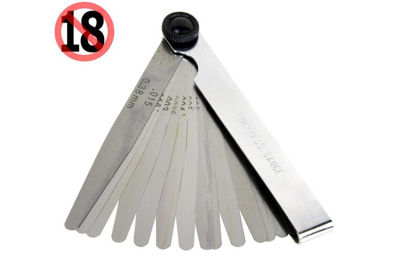 Halfords Feeler Gauge Metric and Imperial 16 Blades Halfords Feeler Gauge Metric and Imperial 16 Blades