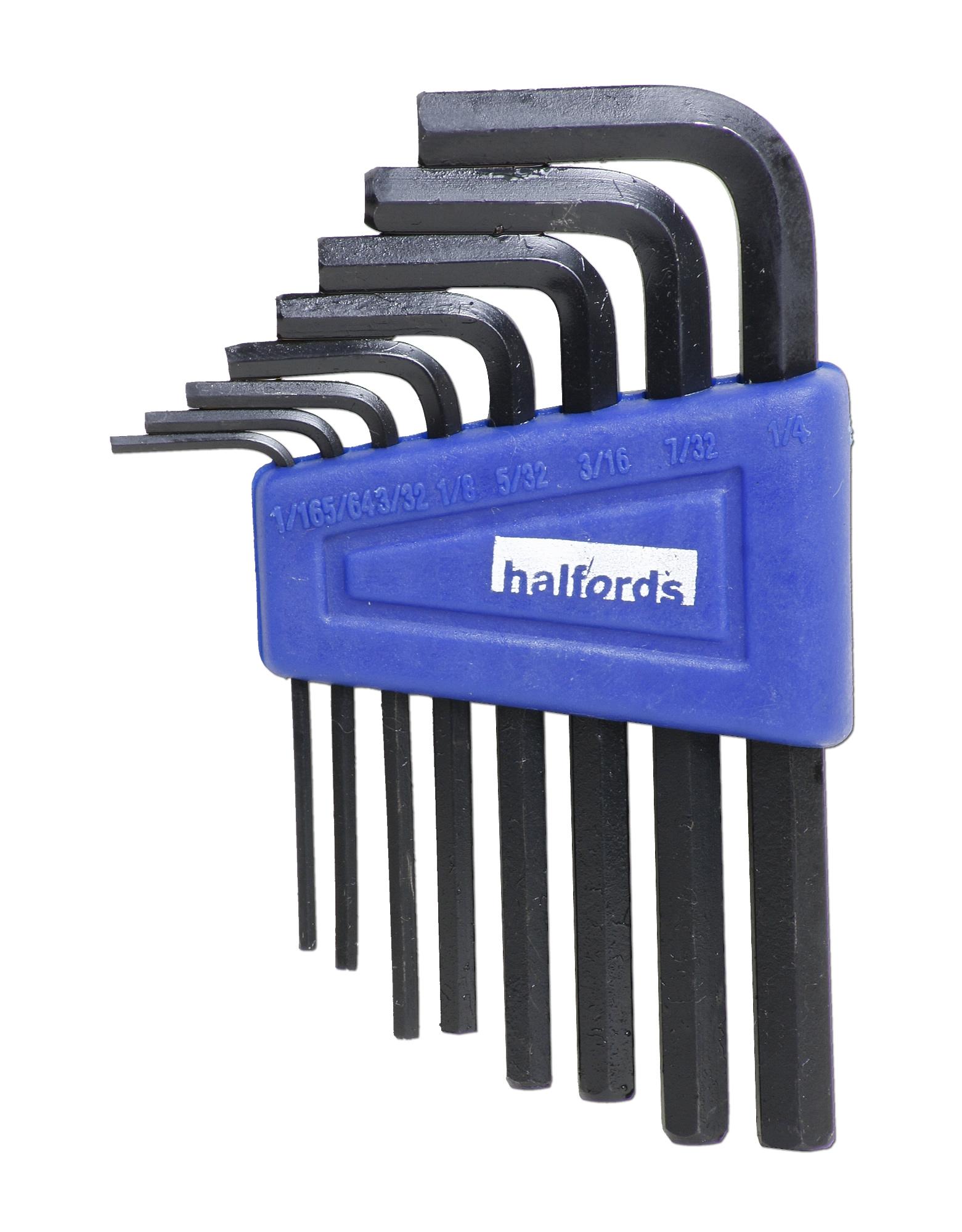 Halfords AF 8 piece Hex Key Set
