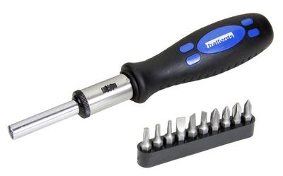 Halfords 11 piece Ratchet Screwdriver & Bit Set