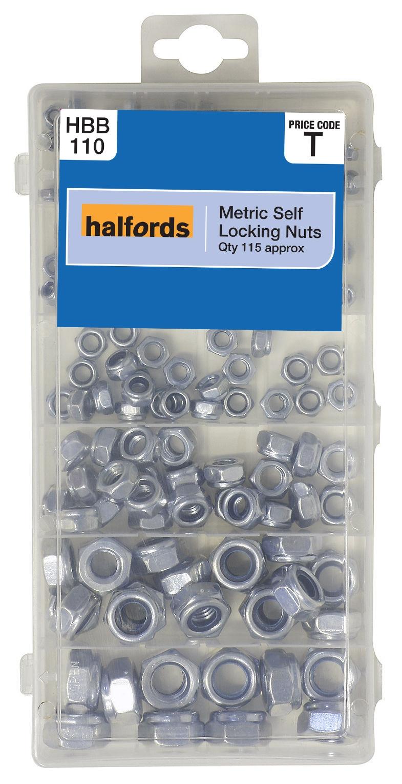 Halfords Metric Self Locking Nuts