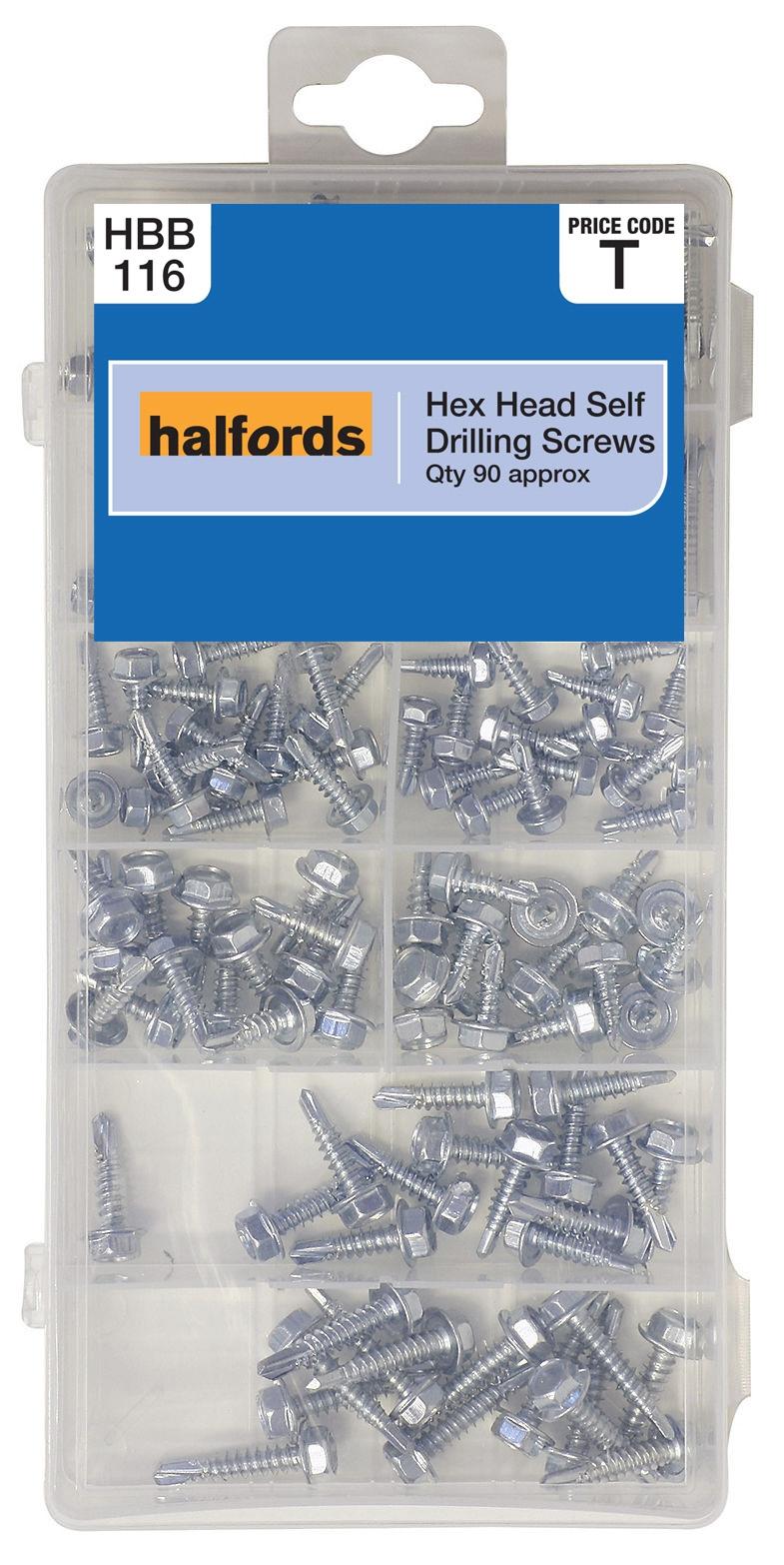 Halfords Assorted Hex Head Self Drill Screws