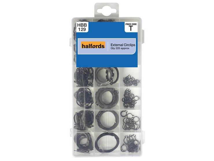 Halfords Assorted External Circlips