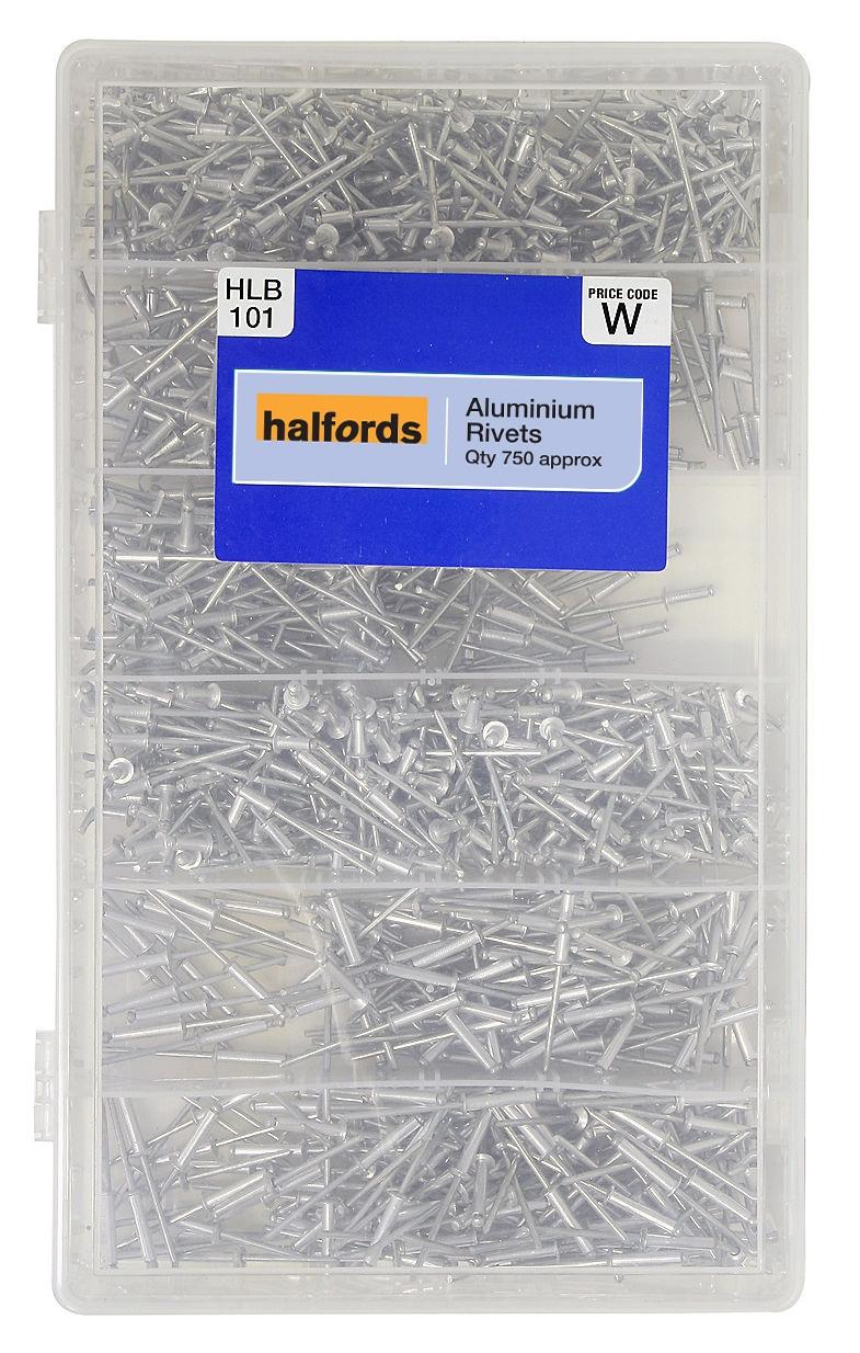 Halfords Assorted Aluminium Rivets