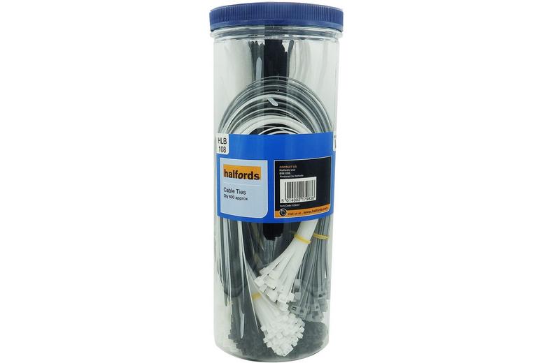 Halfords Assorted Cable Ties Pack of 600 Halfords Assorted Cable Ties Pack of 600