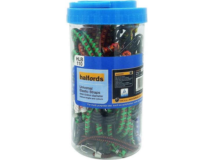 Halfords Assorted Luggage Straps 20 x 4/8mm
