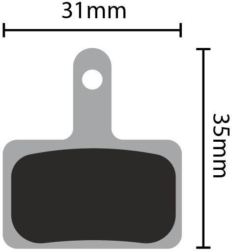 Clarks Organic Disc Brake Pads - Shimano Deore , Tektro, TRP