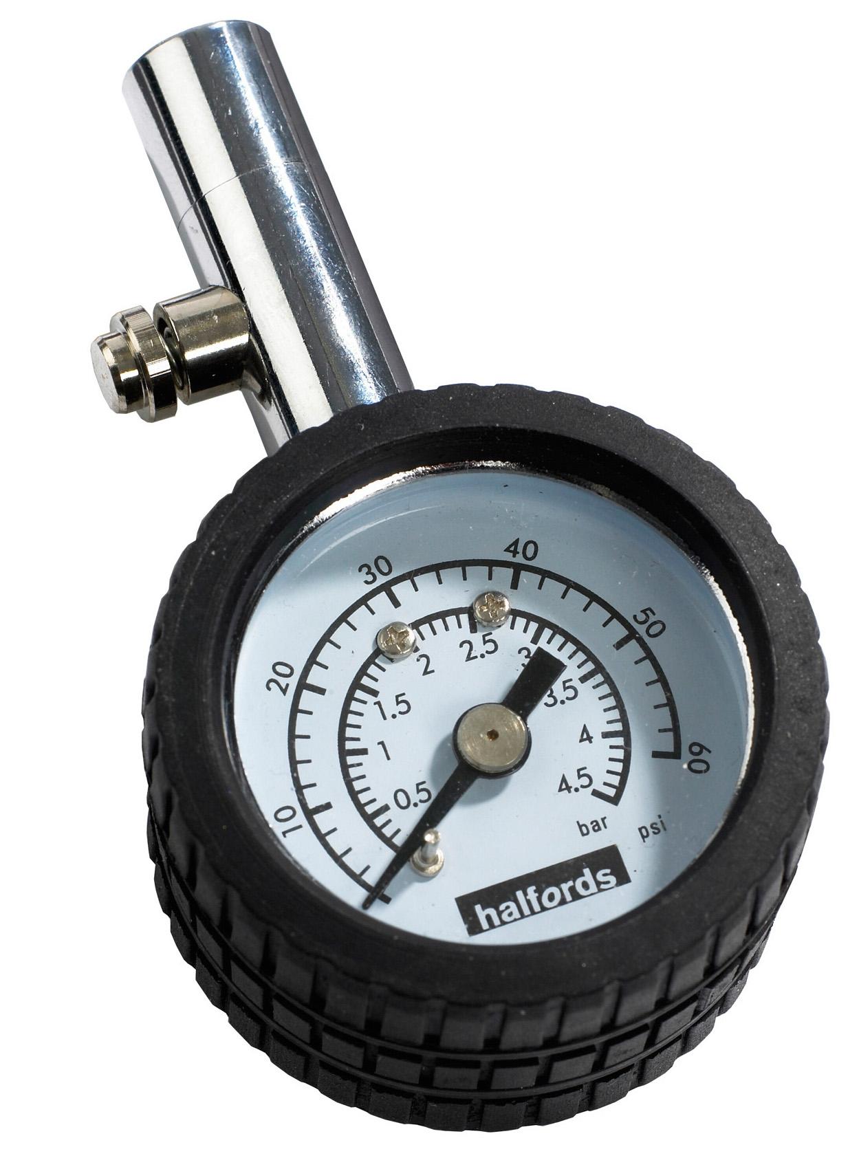 Halfords Essentials Dial Pressure Gauge