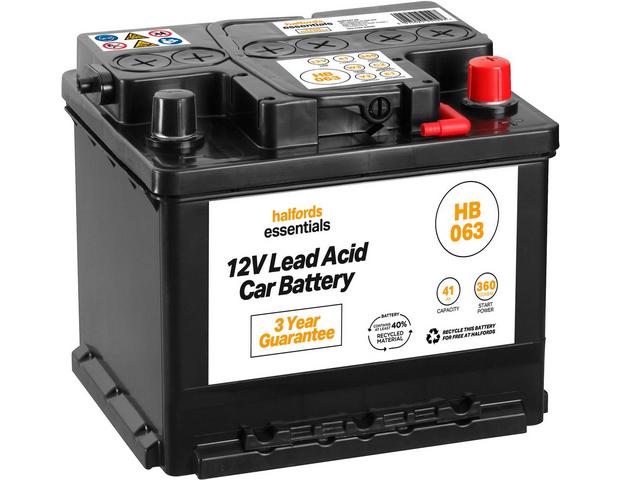 Groot universum martelen breuk Halfords HB063 Lead Acid 12V Car Battery 3 Year Guarantee | Halfords UK