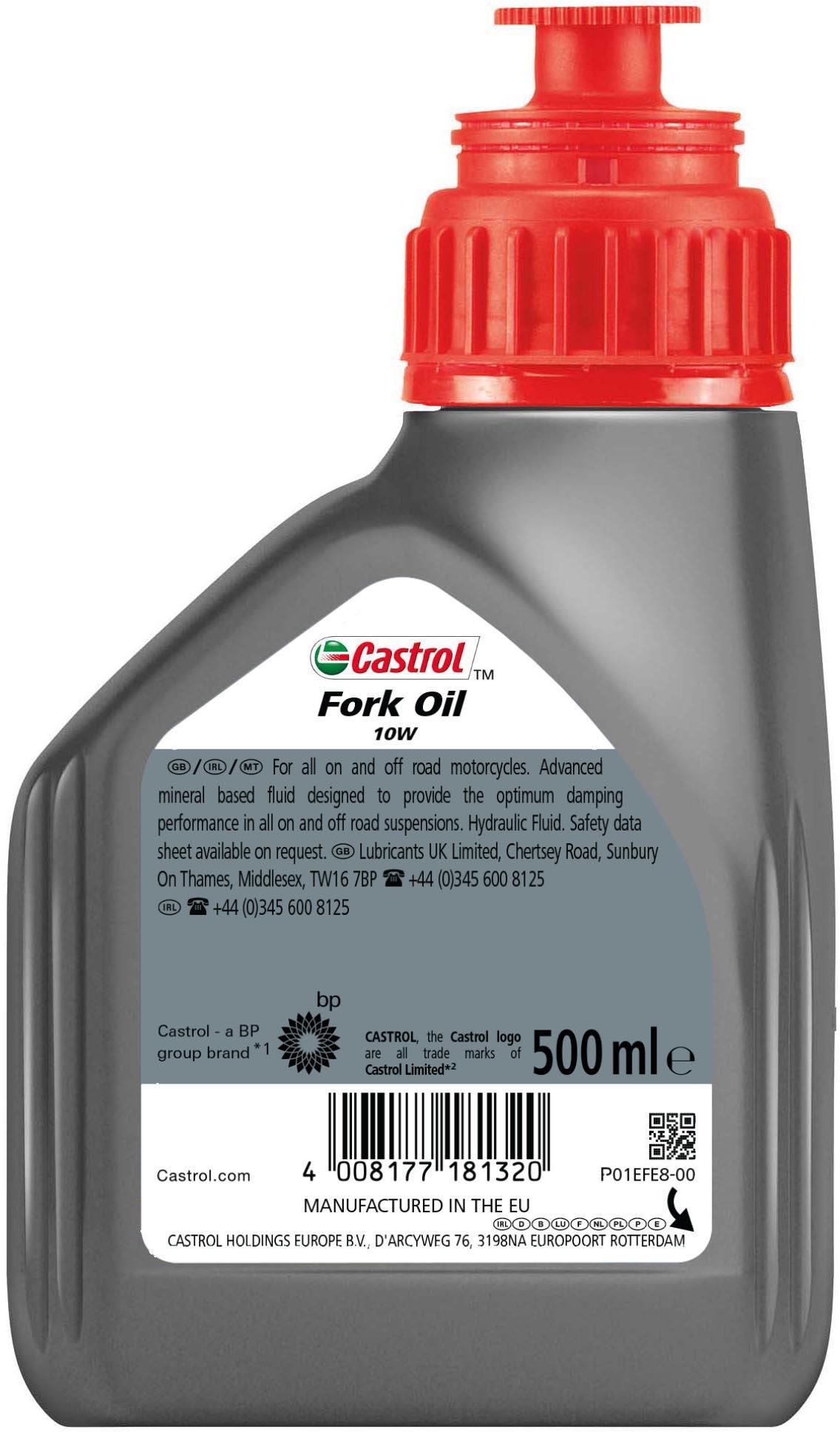 Castrol Fork Oil 10W 500Ml Halfords UK