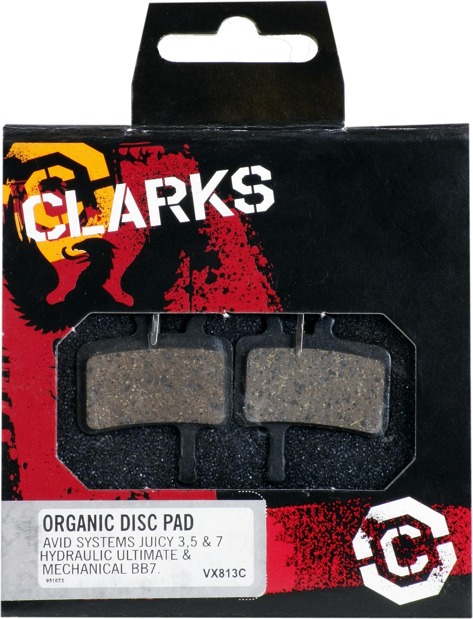 Halfords Clarks Dbp Vx813C Avid Juicy 3/5/7 & Bb7 Organic Disc Brake Pads