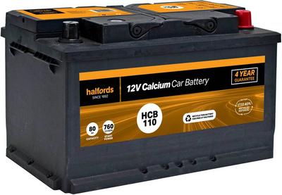 Halfords HCB110 12V Car Battery 4 Year Guarantee Halfords HCB110 12V Car Battery 4 Year Guarantee