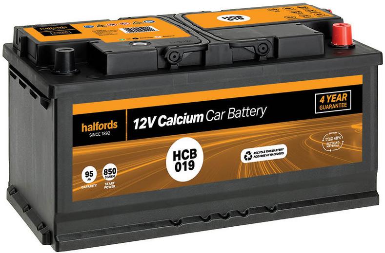 Halfords HCB019 12V Car Battery 4 Year Guarantee Halfords HCB019 12V Car Battery 4 Year Guarantee