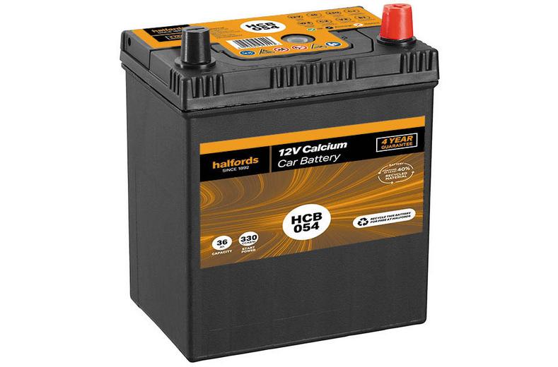 Halfords HCB054 12V Car Battery 4 Year Guarantee Halfords HCB054 12V Car Battery 4 Year Guarantee