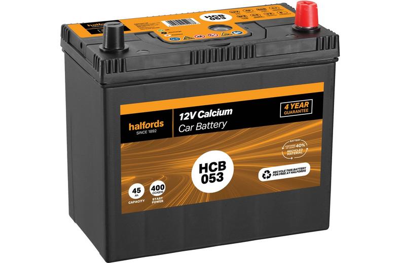 Halfords HCB053 12V Car Battery 4 Year Guarantee Halfords HCB053 12V Car Battery 4 Year Guarantee