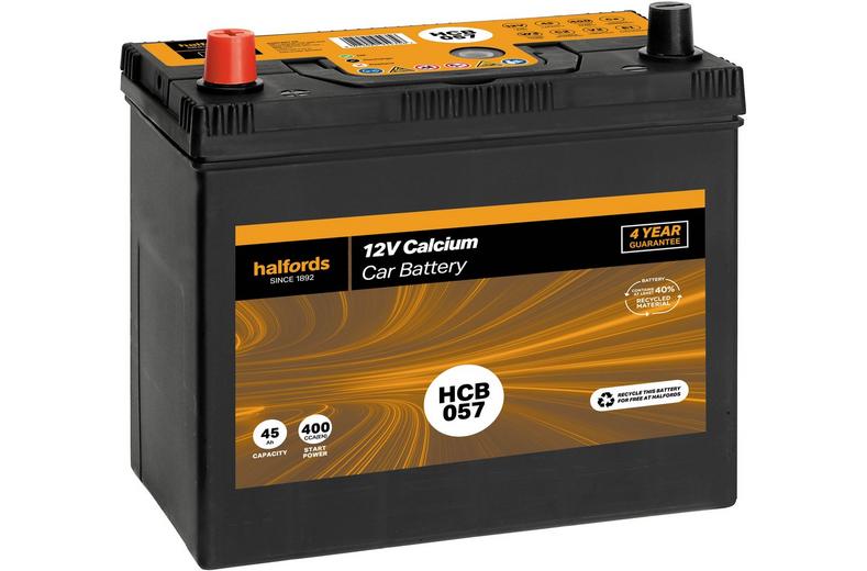Halfords HCB057 12V Car Battery 4 Year Guarantee Halfords HCB057 12V Car Battery 4 Year Guarantee