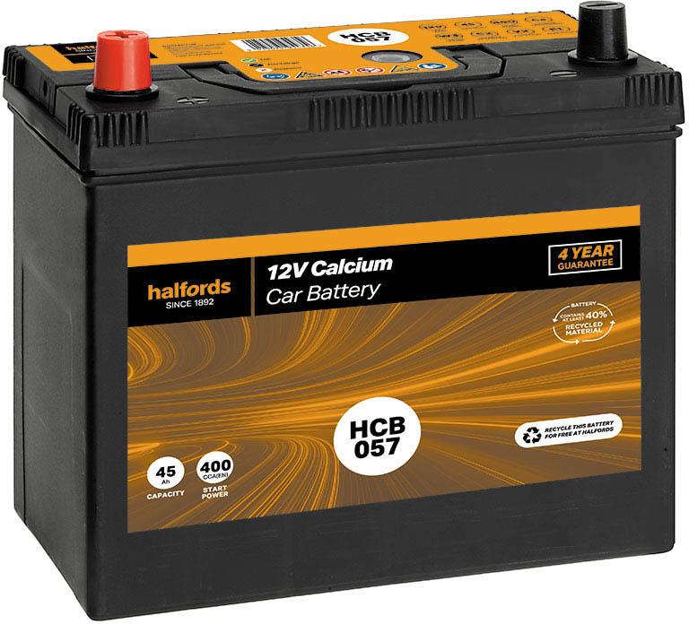 Halfords HCB057 12V Car Battery 4 Year Guarantee