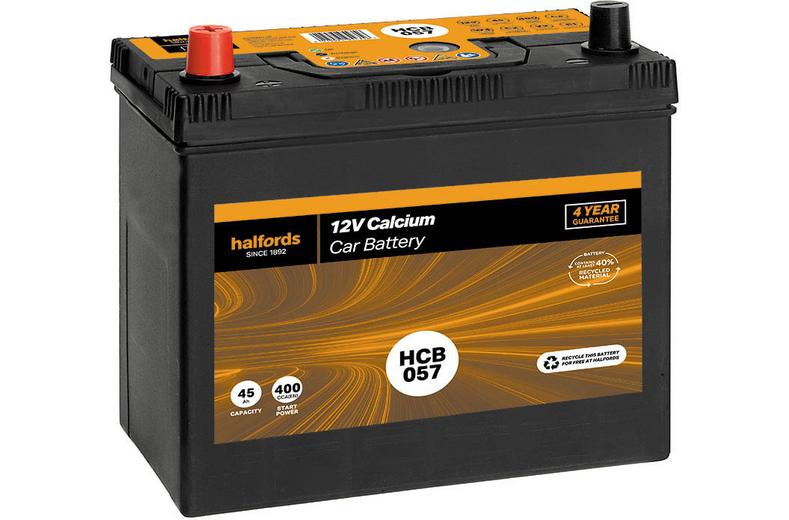 Halfords HCB057 12V Car Battery 4 Year Guarantee Halfords HCB057 12V Car Battery 4 Year Guarantee