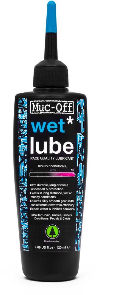 Muc-Off Wet Lube Bike Lubricant, 120ml Muc-Off Wet Lube Bike Lubricant, 120ml