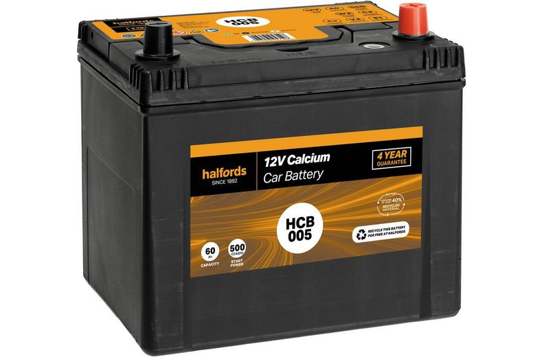 Halfords HCB005 12V Car Battery 4 Year Guarantee Halfords HCB005 12V Car Battery 4 Year Guarantee