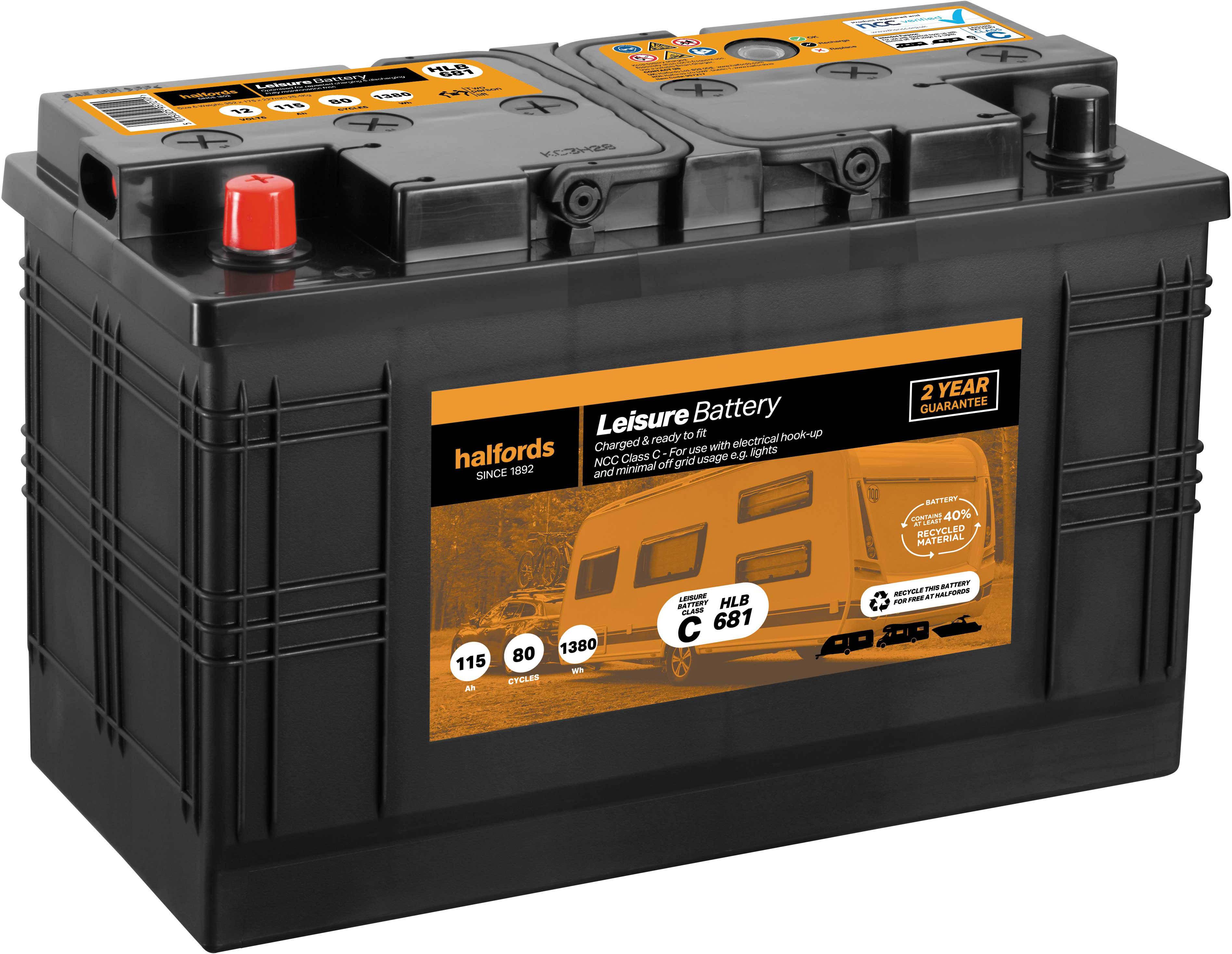 Halfords Leisure Battery HLB681 | Halfords UK