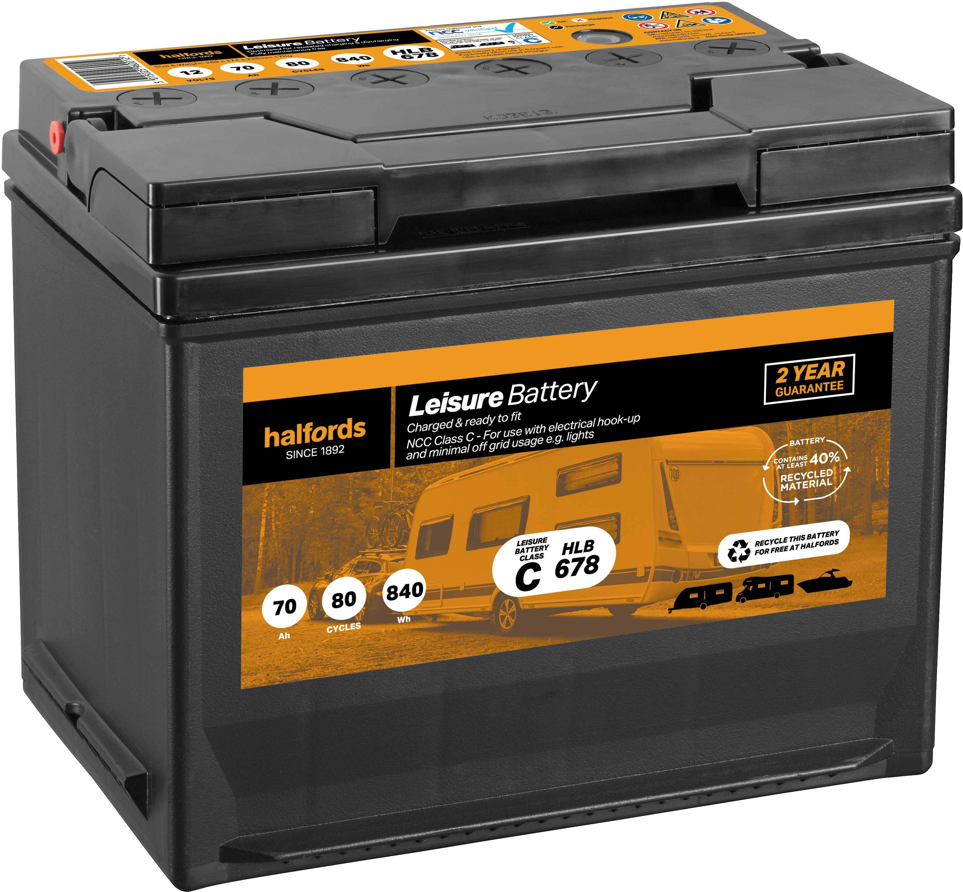 Halfords Leisure Battery Hlb678