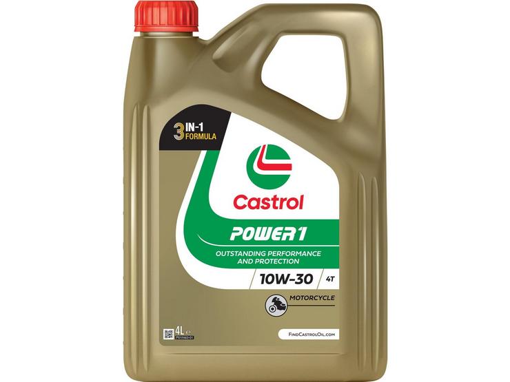 Castrol Power 1 4T 10W/30 Motorcycle Engine Oil - 4ltr