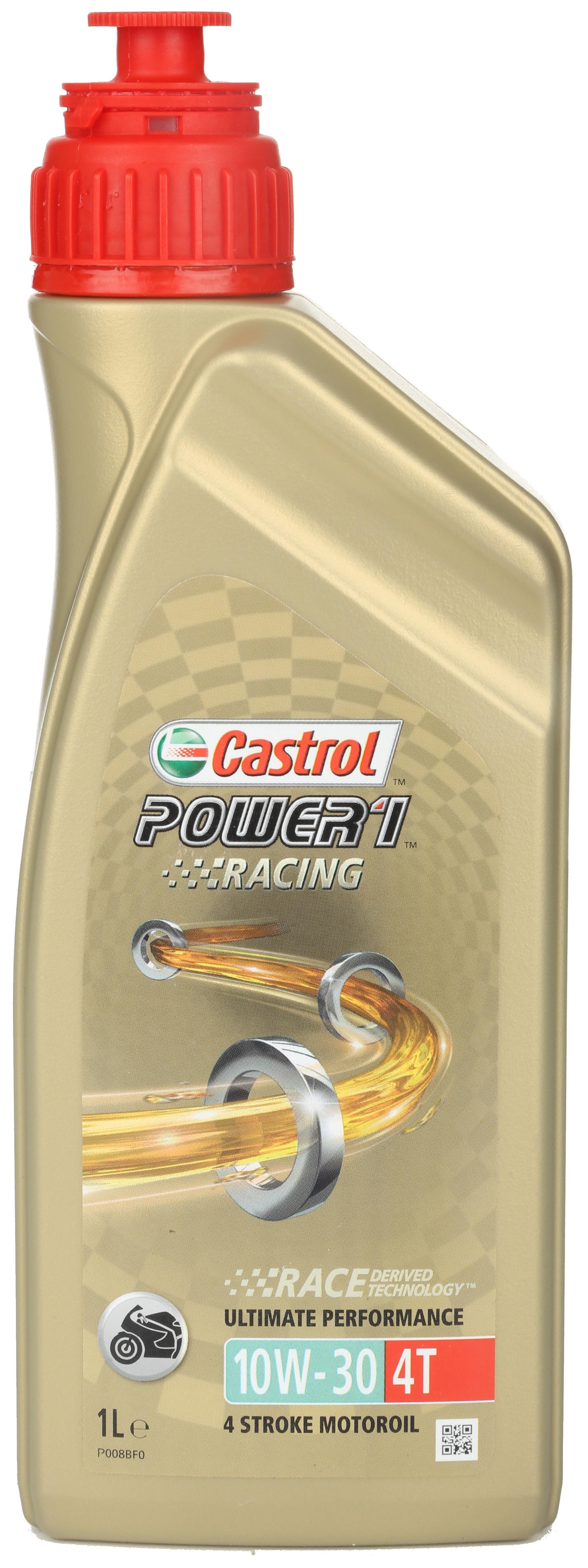 Castrol Power 1 Racing 4T 10W/30 Motorcycle Engine Oil - 1Ltr