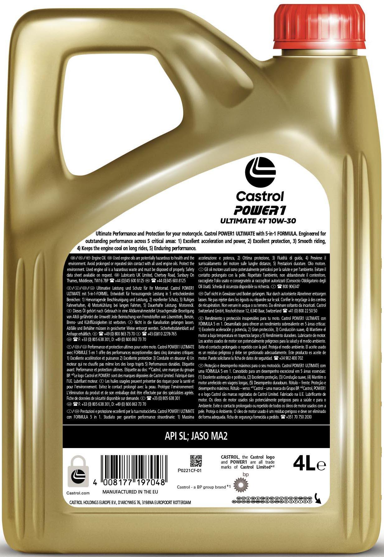 POWER1 ULTIMATE 4T 10W-30 4L