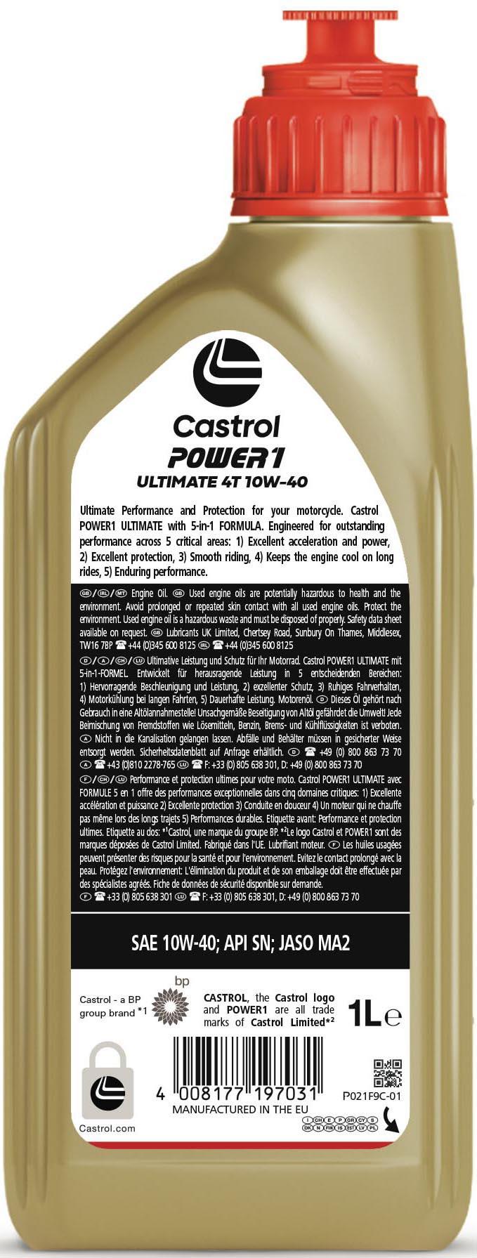 POWER1 ULTIMATE 4T 10W-40 1L