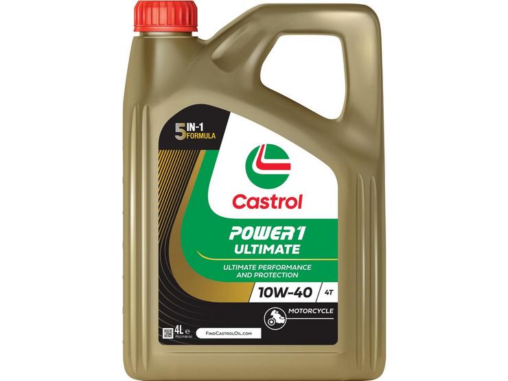 Castrol Power 1 Racing 4T 10W/40 Motorcycle Engine Oil - 4ltr