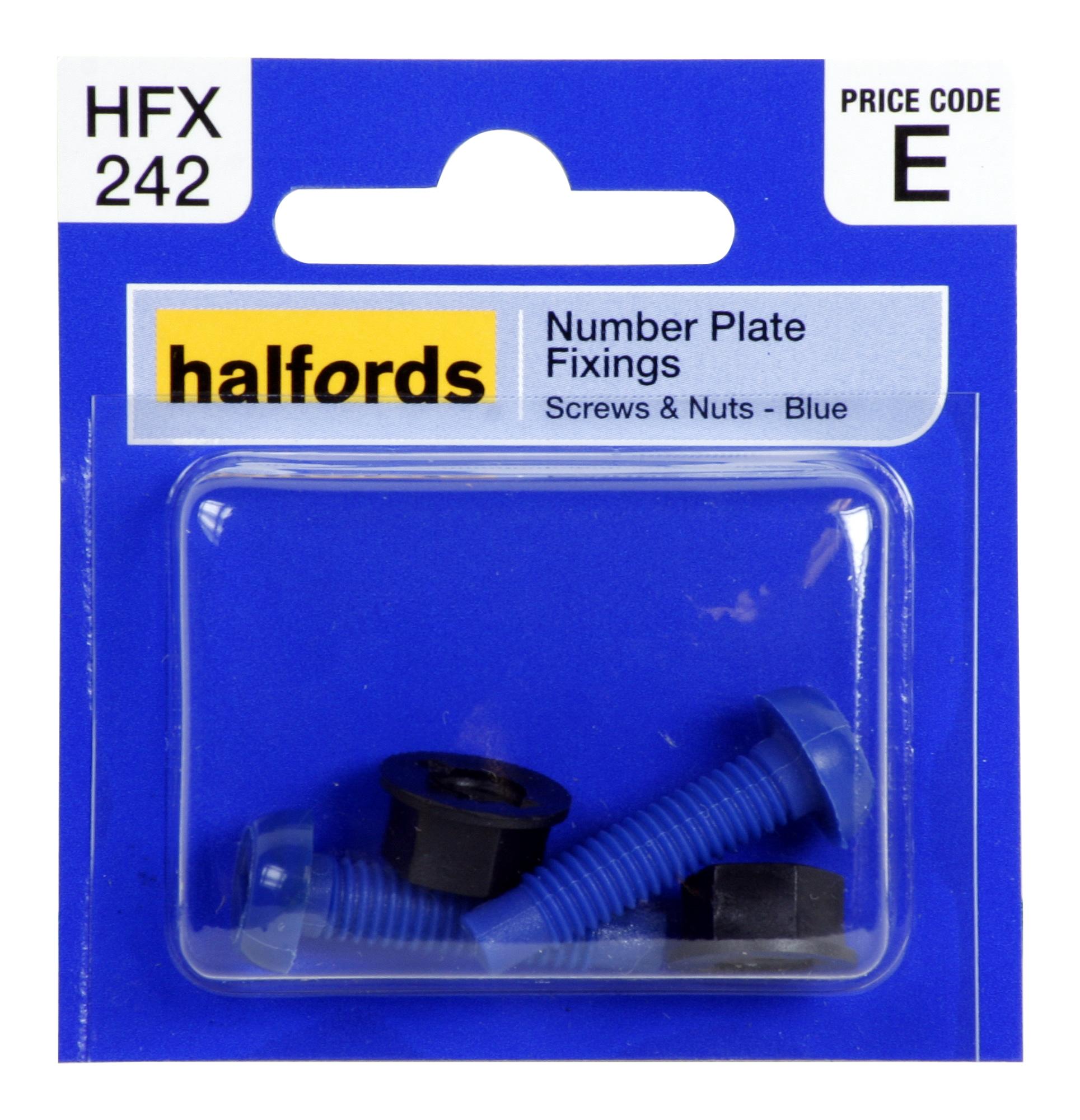 Halfords Number Plate Fixings Hfx242