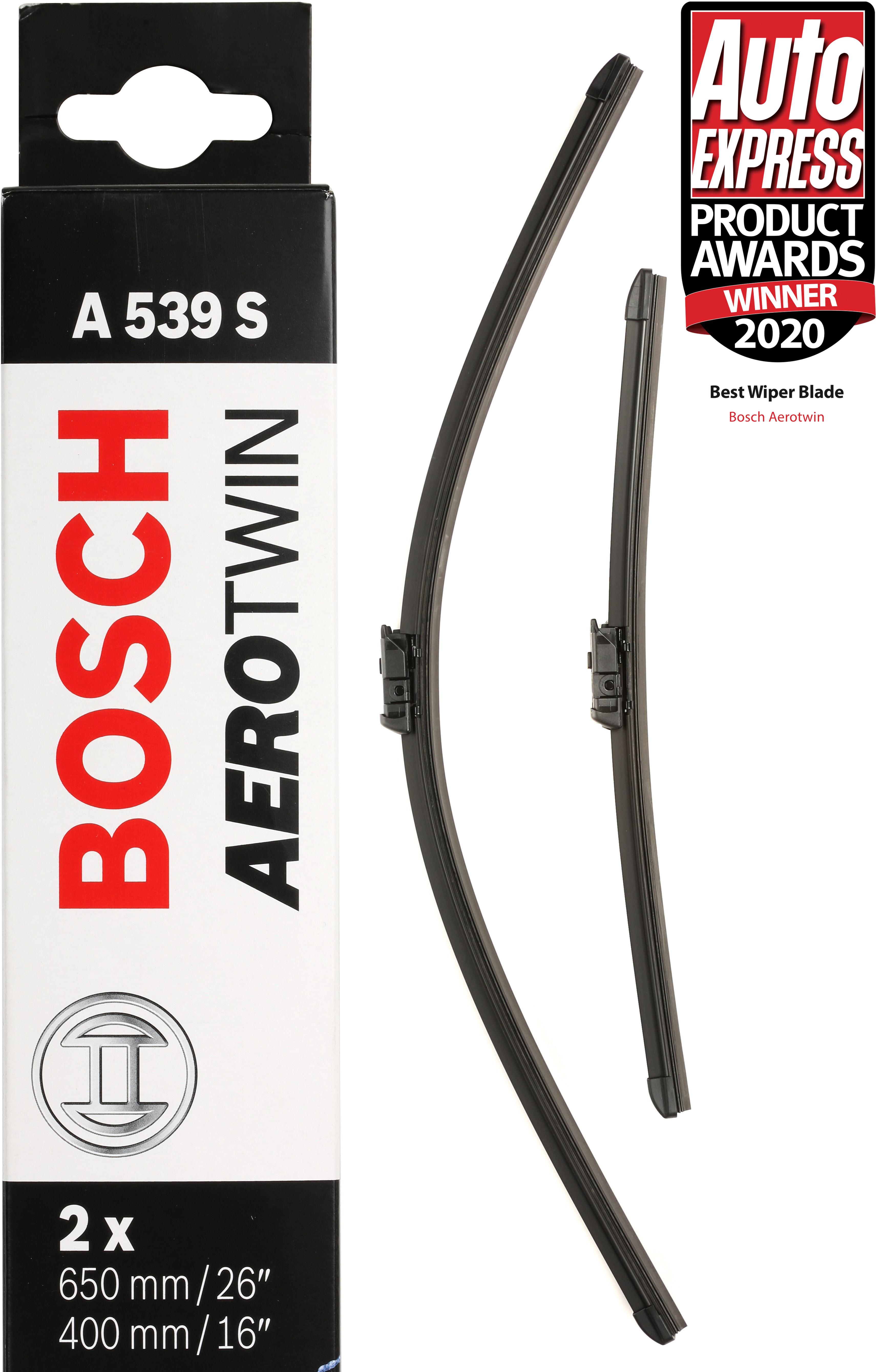 Bosch A539S Wiper Blades - Front Pair