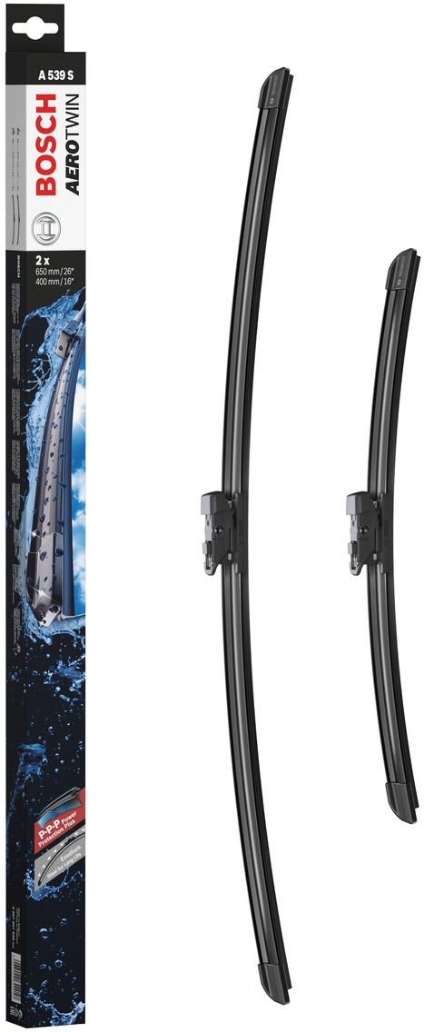 Bosch A539S Wiper Blades - Front Pair