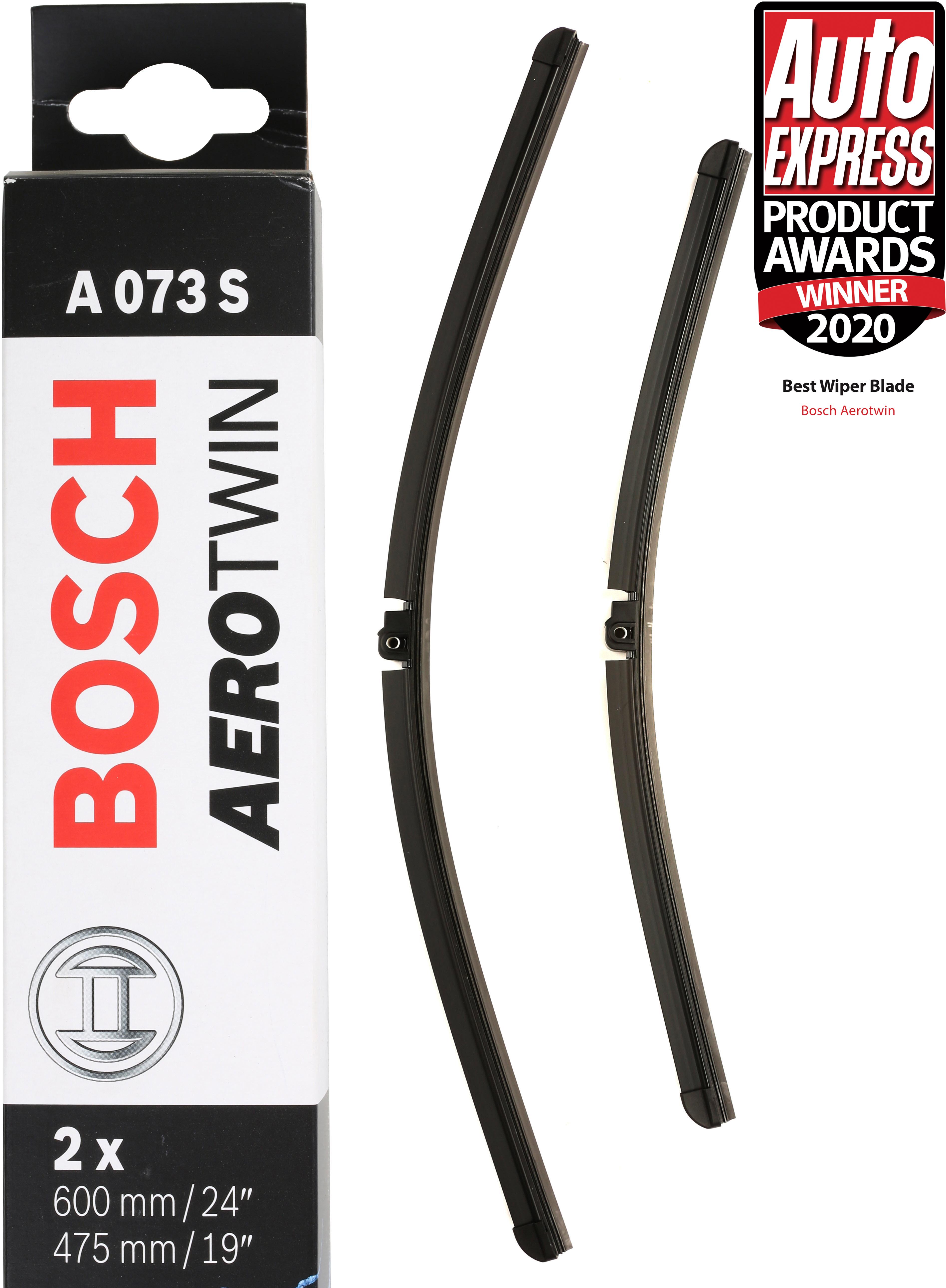 Bosch A073S Wiper Blades - Front Pair