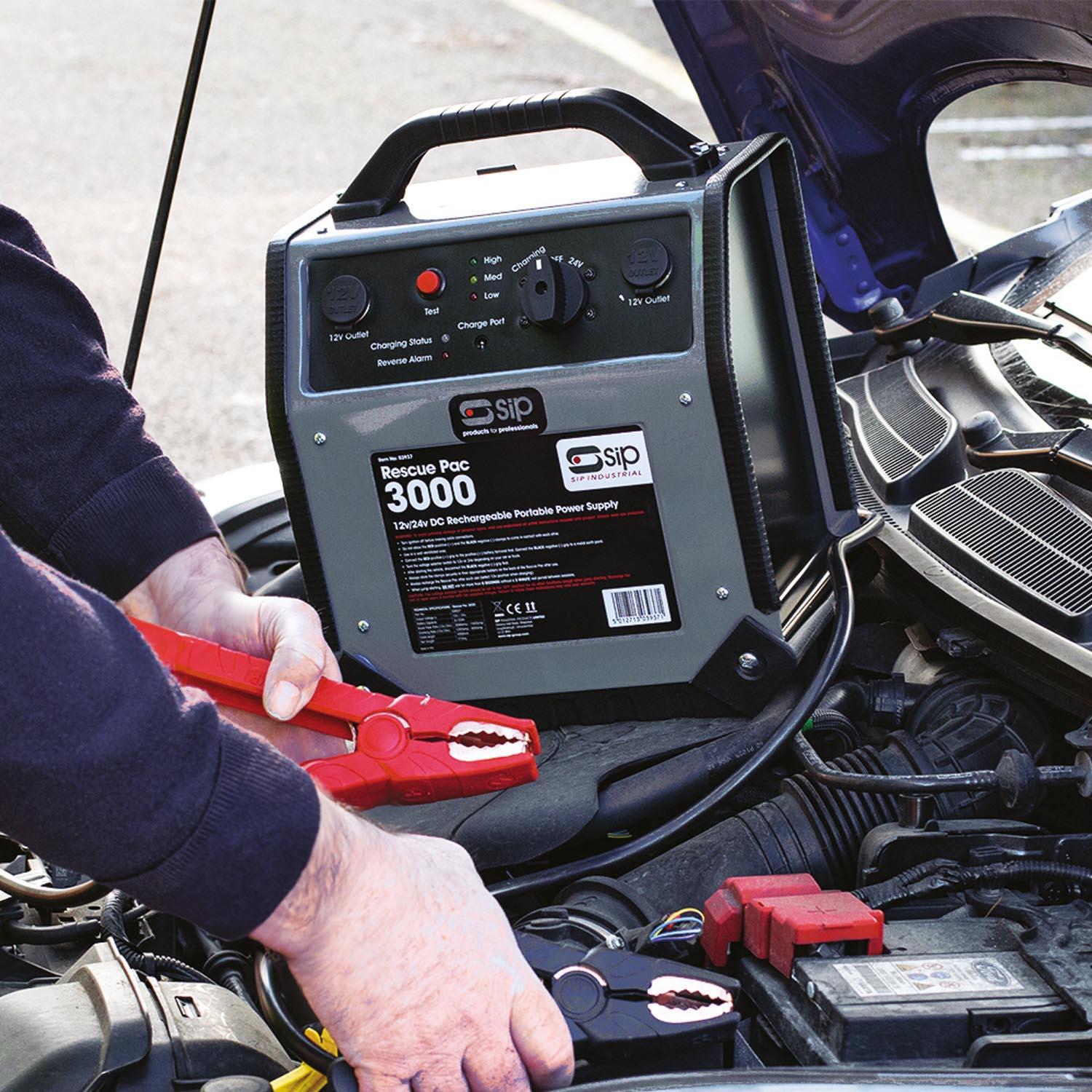 SIP Rescue Pac 3000 12v and 24v Booster Pack