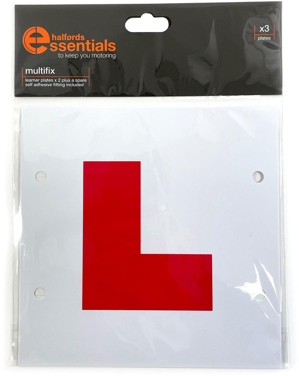 Halfords Multifix Learner Driver Plates X3