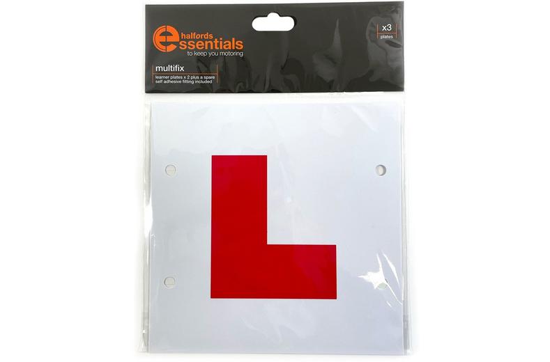 Halfords Multifix Learner Driver Plates x3 Halfords Multifix Learner Driver Plates x3