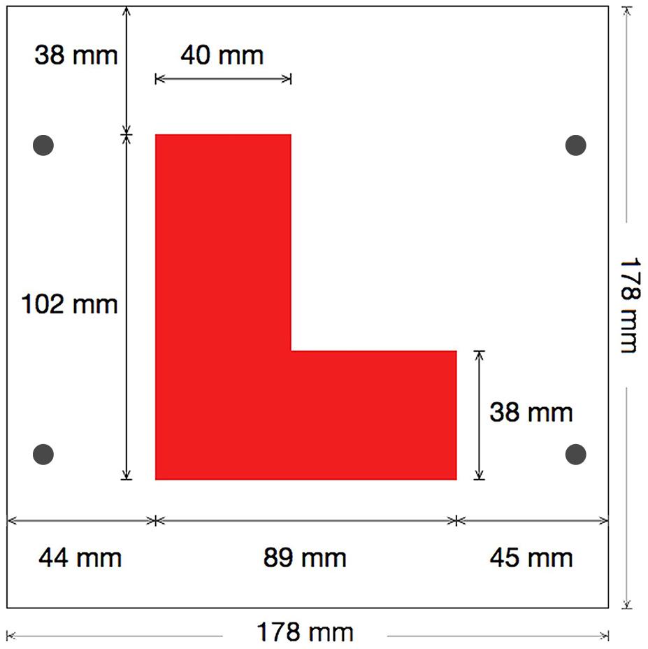 Halfords Multifix Learner Driver Plates x3