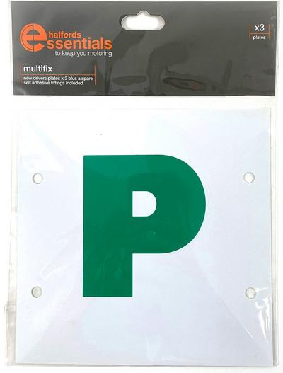 Halfords Multifix P Plates x3 Halfords Multifix P Plates x3