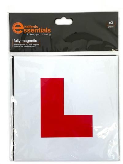 Halfords Magnetic Learner Driver Plates x3 Halfords Magnetic Learner Driver Plates x3
