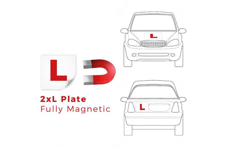 Halfords Magnetic Learner Driver Plates x3 Halfords Magnetic Learner Driver Plates x3