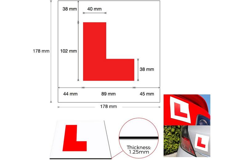 Halfords Magnetic Learner Driver Plates x3 Halfords Magnetic Learner Driver Plates x3