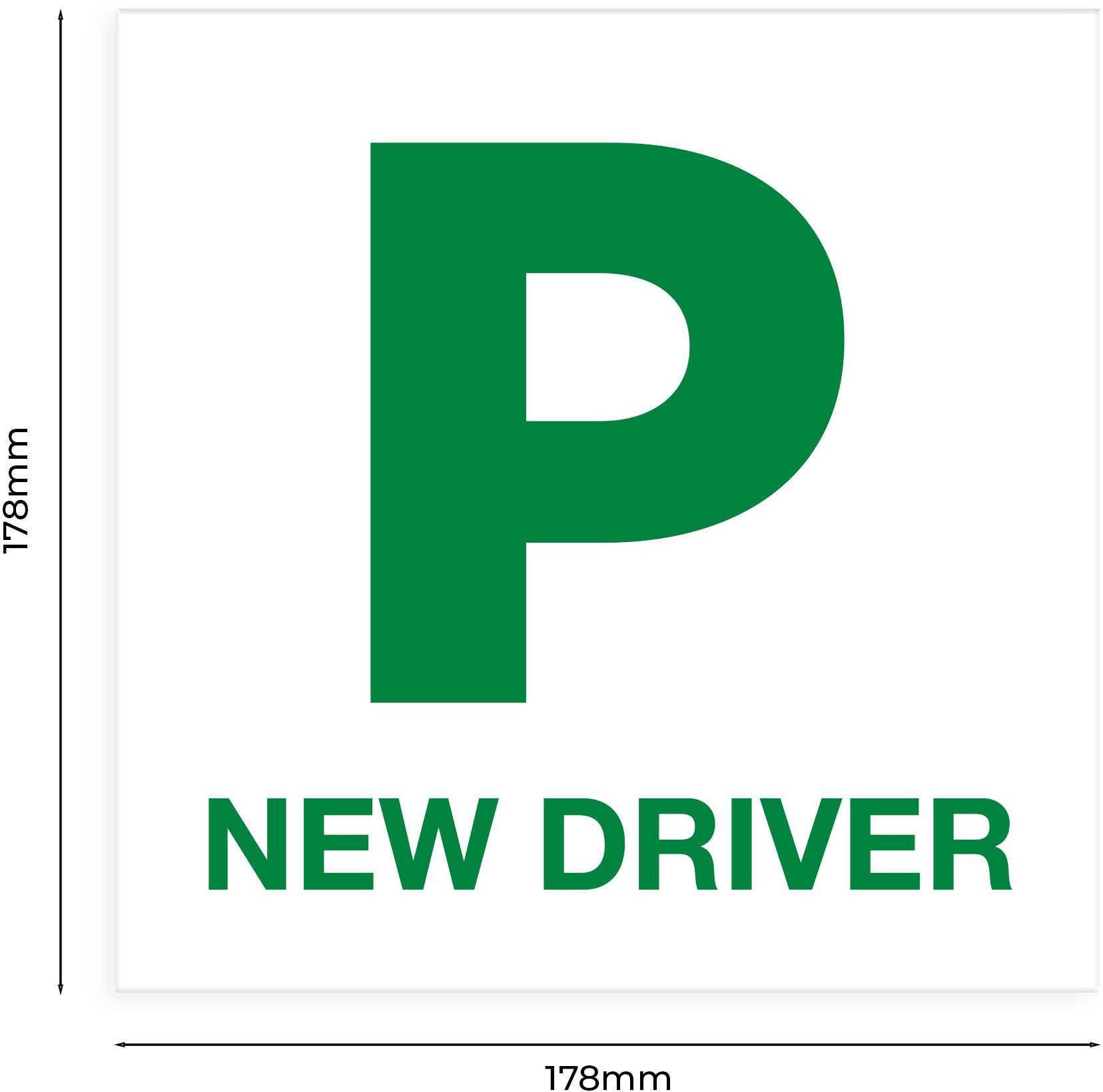 Halfords Magnetic P Plates x3